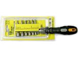 Set Di Inserti E Bussole Strend Pro SD0539, 19 Pezzi, Con Cacciavite A Cricchetto