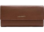 Lazarotti Pelle Portafoglio Bologna Leather Wallet With 12 Card Slots Brown Marrone
