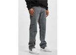 Jeans Uomo Def Straight Loose Fit Denim Grey Washed - 34