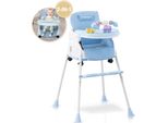 Twinky® Seggiolone Baby - Blu - Seggiolone 2 In 1 - Sedia Da Pranzo Pieghevole, Carrozzina - Sedia Per La Crescita E Seggiolino Per Neonati