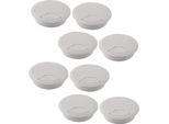 Confezione Da 20 Passacavi Da Scrivania 60Mm - Colore [Bianco] - Uscita Cavi Con Guarnizione Antipolvere Per Varie Scrivanie E Piani Di Lavoro Per Ufficio | Scatola Rotonda Per Cavi In Plastica Abs | Uscita Cavi