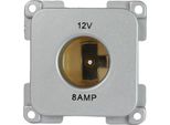 C-Line Presto Inprojal Cbe Presa Di Corrente 12 Volt Camper Caravan Argento