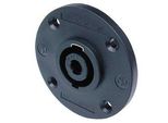 Neutrik - Spina Di Montaggio Speakon, Maschio A 4 Pin, Nero, Dimensione D, Flangia Rotonda