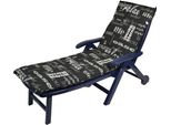 Cuscino Per Sdraio "Lifestyle"" - 190 X 60 Cm - Cuscino Universale Per Sdraio Da Giardino"