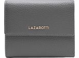Lazarotti Pelle Portafoglio Bologna Leather Wallet With 8 Card Slots Grey Grigio
