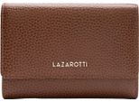 Lazarotti Pelle Portafoglio Bologna Leather Zip Wallet With 15 Card Slots Brown Marrone