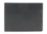Esquire Pelle Portafoglio Dallas Wallet Black Nero
