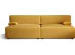 Divano Letto Alvito X2, Colore: Giallo Miele. Materiale: Velluto A Coste. A: L: 272 Cm, A: 85 Cm, L: 94 Cm, Divano Con Rete E Funzione Letto, Divano Letto, Divano Letto, Divano Letto, Divano Letto.