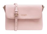 Lazarotti Pelle Borsa A Tracolla Bologna Leather Flap Crossbody Bag Pink Rosa Antico