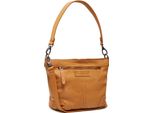 The Chesterfield Brand Pelle Borsa A Tracolla Lucy Small Hobo Bag Ocher Yellow Marrone Chiaro