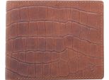 Esquire Portafoglio Dallas Croco Wallet Brown Marrone