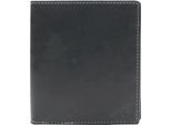 Esquire Pelle Portafoglio Dallas Wallet Cards Black Nero