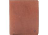 Esquire Pelle Porta Carte Di Credito Caso Di Identificazione Dallas Card Case Brown Marrone