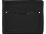Fossil Porta Carte Di Credito Anderson Bifold Black Nero