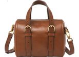 Fossil Borsa A Tracolla Borsetta Carlie Mini Satchel Brown Marrone