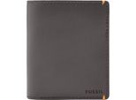 Fossil Porta Carte Di Credito Joshua Vegan Cactus Front Pocket Wallet Lead Gray Grigio