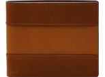 Fossil Porta Carte Di Credito Everett Bifold Flip Id Medium Brown Marrone