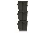 Keden Sortibox ISWB25S3 Cestino Per Rifiuti 3X25L Set Nero