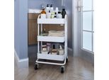 Carrello Da Cucina 'PyhäNtä' 78,5 X 46 X 35 Cm Acciaio Bianco