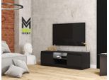 Minio, Mobile Tv Basso, Mobile Tv "Didi"", Con Illuminazione Led, 120 Cm, In Piedi, Colore Nero Grafite"