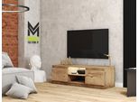 Minio, Mobili Tv, "Didi"", 120 Cm, Con Illuminazione Led, Castagno Wroclaw"