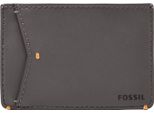 Fossil Portacarte Joshua Vegan Cactus Card Case Lead Gray Grigio