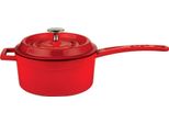 Lava Metal Beccuccio Ø 16 Cm, 1,35 L, Ghisa, Rosso Lava Metal LVYSOS16K2R