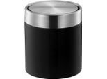 Cestino Per Rifiuti Da Tavolo Eko Fandy - 12 X 13,8 Cm - Nero Opaco
