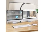 Lampada Da Tavolo A Led Da 24W 80Cm Morsettibile Dimmerabile 5 Temperature Di Colore Protezione Occhi Regolabile Lampada Da Tavolo Per Ufficio, Lettura, Apprendimento