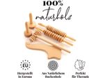 Tuuli Maderotherapy Set Di Legno Massaggiatore Svedese A Coppa Rullo Massaggiatore Cellulite Linfodrenaggio