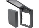 C-Line Presto Inprojal Cbe Telaio Di Copertura Con Coperchio Incernierato Per Presa Di Corrente Camper Caravan Barca Antracite