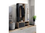 Parete Per Anticamera Atheria - Rovere Artisan / Nero
