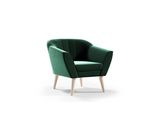 Gutto Line Poltrona Poltrona Imbottita Velluto Verde Poltrona Tv Poltrona Reclinabile Poltrona Scandinava Gambe In Legno Gambe Alte Trapuntatura
