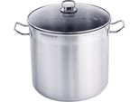 Pentola Universale Da 15 Litri Con Coperchio In Vetro - Circa 28 X 25 Cm - Pentola In Acciaio Inox Xl