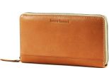 Bruno Banani Pelle Portafoglio Zip Around Wallet Cognac Marrone Chiaro