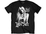 Avril Lavigne - Maglietta "Love Sux"" Per Uomo/Donna Unisex RO4874 (M) (Nero)"