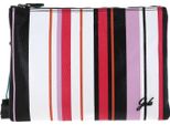 Gabs Pelle Borsa A Tracolla Beyonce Tg St. Multirighe + Ruga Bicolor Black Pochette Toni Caldi + Nero + Fresia Multicolore