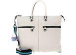 Gabs Pelle Borsa A Tracolla Borsa A Tracolla G3 Plus Tg Ruga Tasca Laterale Shoulder Bag Panna Bianco