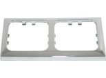 C-Line Presto Inprojal Cbe Doppia Cornice Di Copertura Per Interruttore Presa Di Corrente Camper Caravan Barca Cromo
