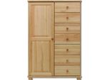 Cassettiera Credenza Nuovo Armadio Vero Legno Jvmoebel