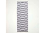 Homescapes Tappeto Per Esterni Zoe 75 X 200 Cm - Grigio-Bianco, Motivo Geometrico