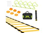 Jiubiaz Set Per L'allenamento Dell'agilità Ostacoli Per L'allenamento Scala Di Coordinazione Regolabile Cappelli Da Calcio Allenamento Della Coordinazione Aiuto All'allenamento