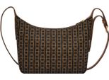 Fossil Pelle Borsa A Tracolla Cecilia Top Zip Crossbody Brown Multi Marrone