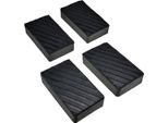 4X Martinetto Supporto In Gomma 200X113X42Mm Blocchi In Gomma Blocco In Gomma Piattaforma Di Sollevamento In Gomma
