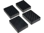 4× Tampone In Gomma 160X120X35Mm Blocco In Gomma Blocco In Gomma Per Martinetto E Piattaforma Di Sollevamento