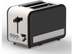 Tostapane Retro 2 Fette Macchina Per Tostare 850 Watt Bianco/Argento