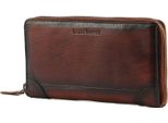 Bruno Banani Pelle Portafoglio Zip Around Wallet Brown Marrone