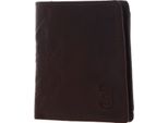 U.S. Polo Assn. Pelle Portafoglio Essex Wallet With Coin Leather Dark Brown Marrone Scuro