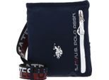 U.S. Polo Assn. Borsa A Tracolla Bozeman Flat Crossbody Navy Blu Scuro