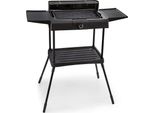 Barbecue Elettrico Su Piedini 2000W Nero Kitchen Chef Ksbbq1703